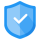 Police check shield icon